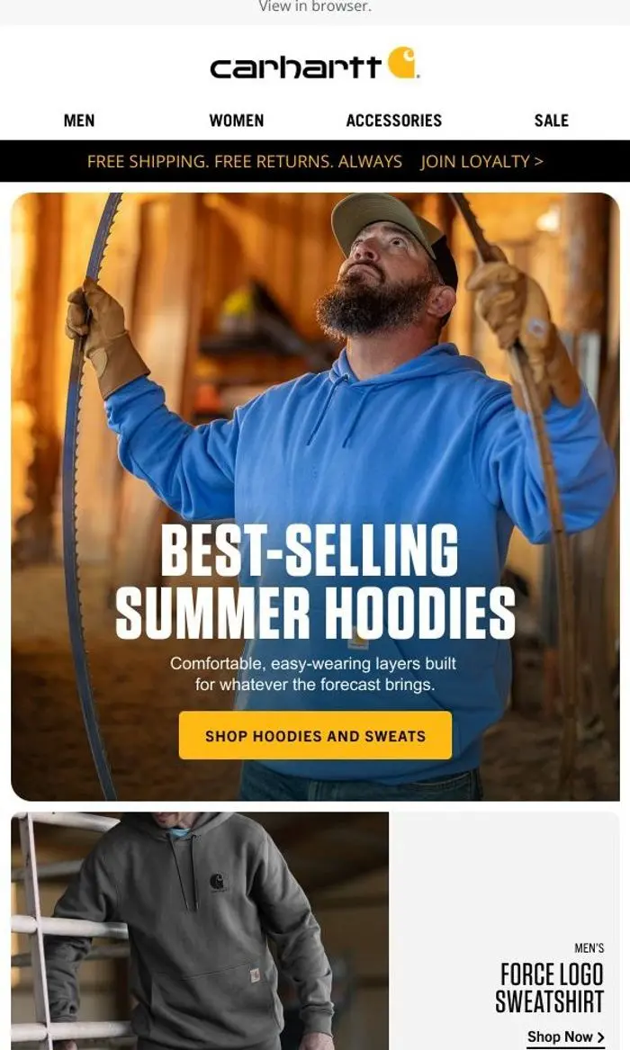 Carhartt: Best-selling hoodies, built for everyday comfort