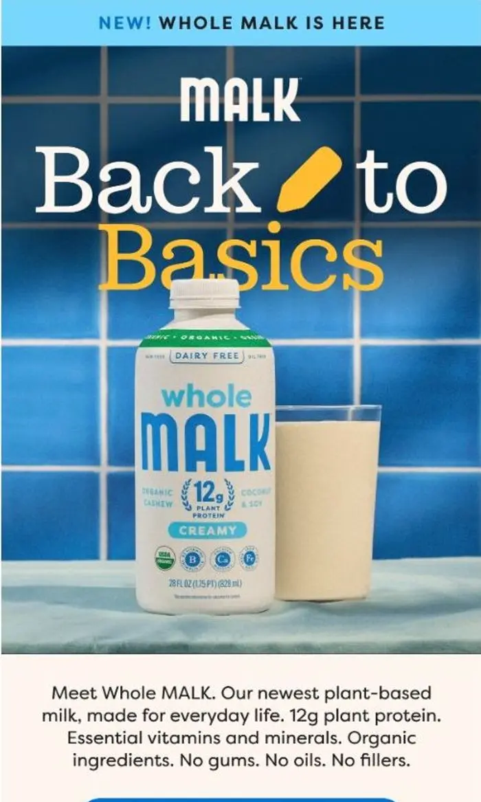 MALK Organics: Introducing Whole MALK 🥛