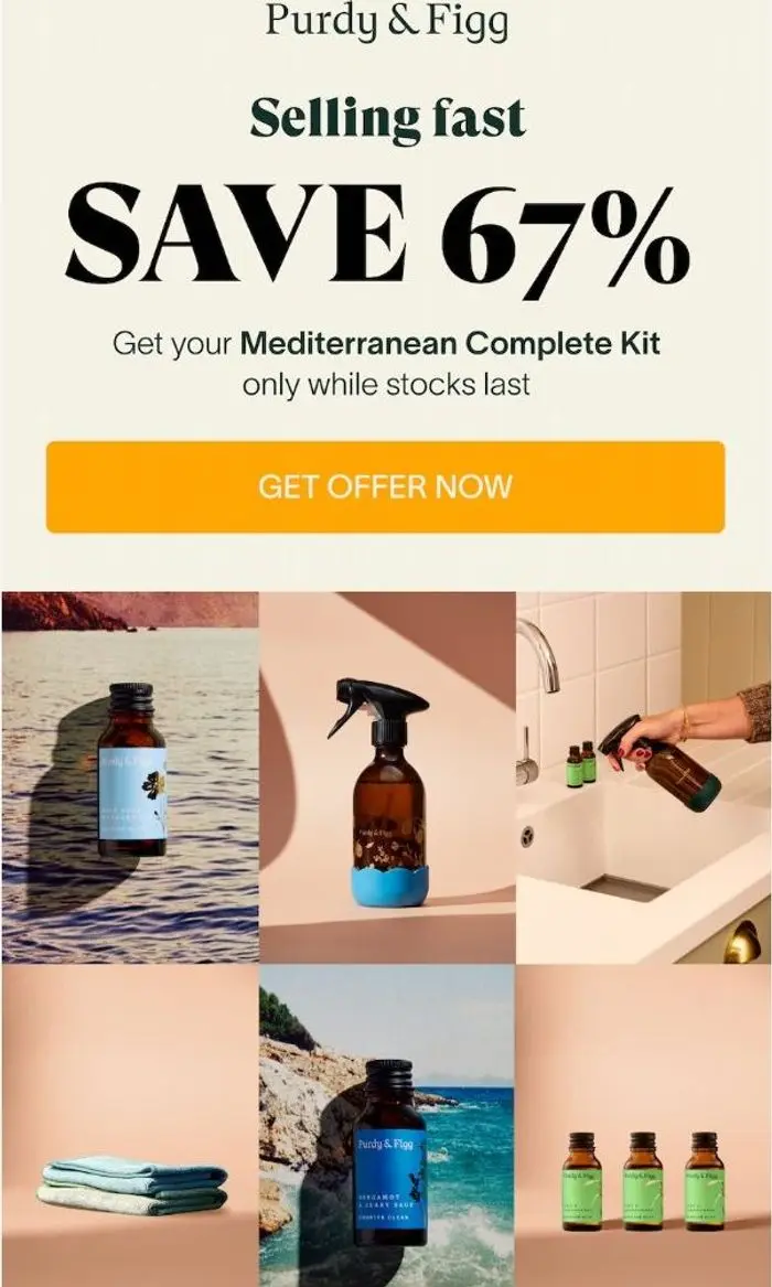 Purdy & Figg: Only while stocks last: Mediterranean Complete Kit