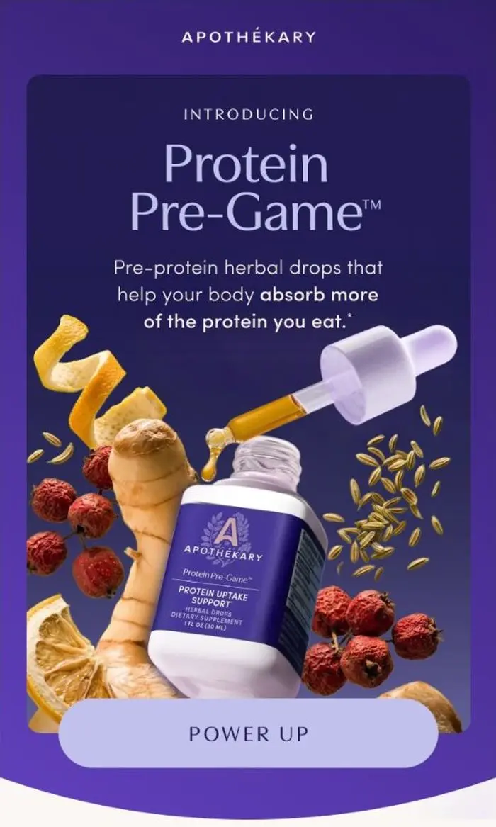 Apothékary: Introducing Protein Pre-Game™