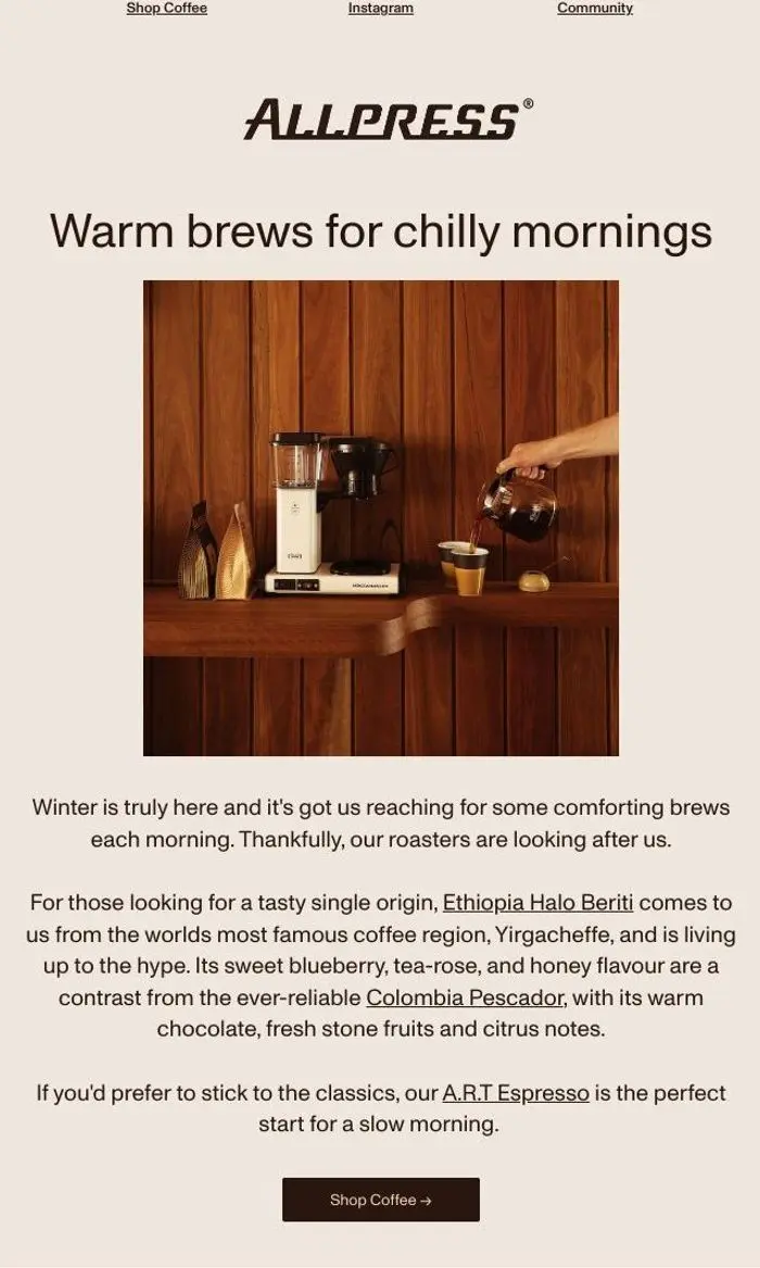 Allpress Espresso New Zealand: It's getting cold, but the brews are heating up 🔥
