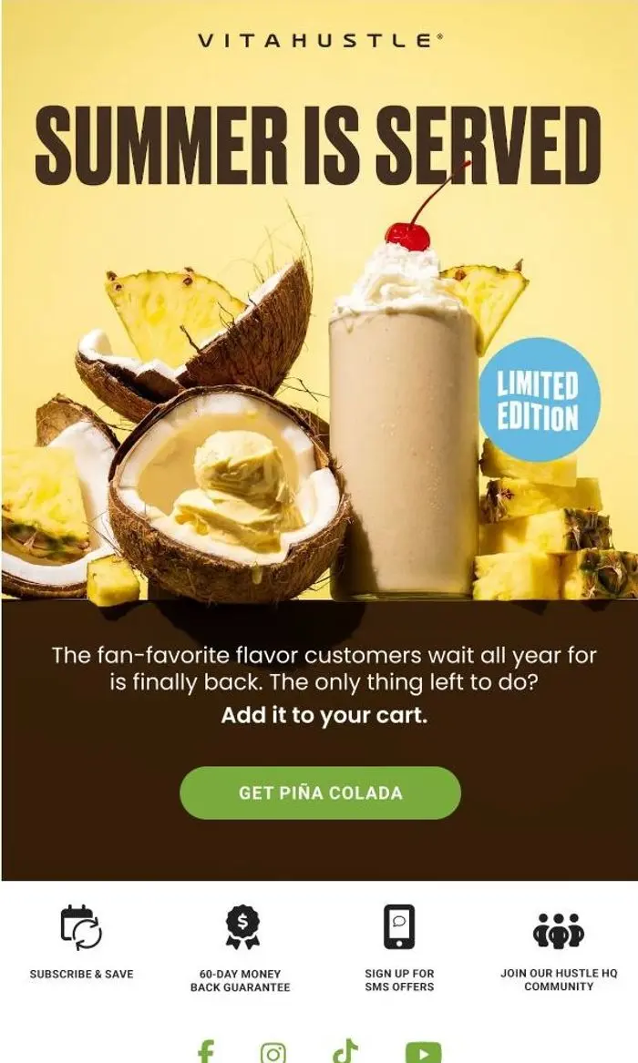 VitaHustle: You know Piña Colada is back, right?