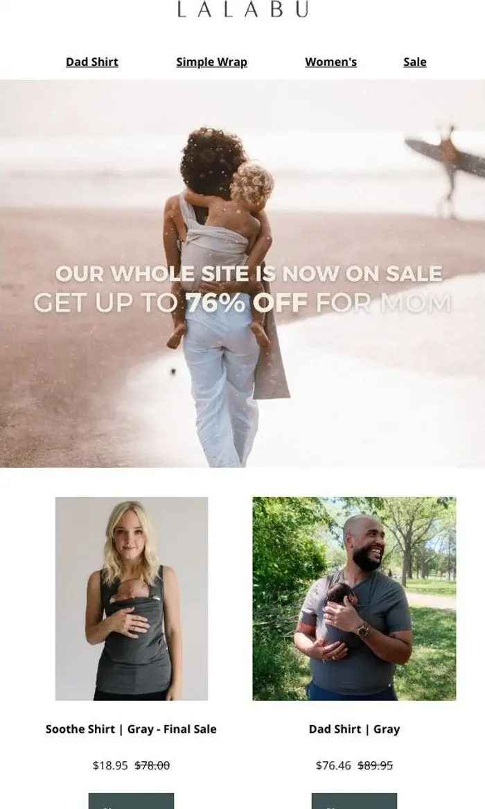 Lalabu: Up to 76% off sitewide starts now ✨