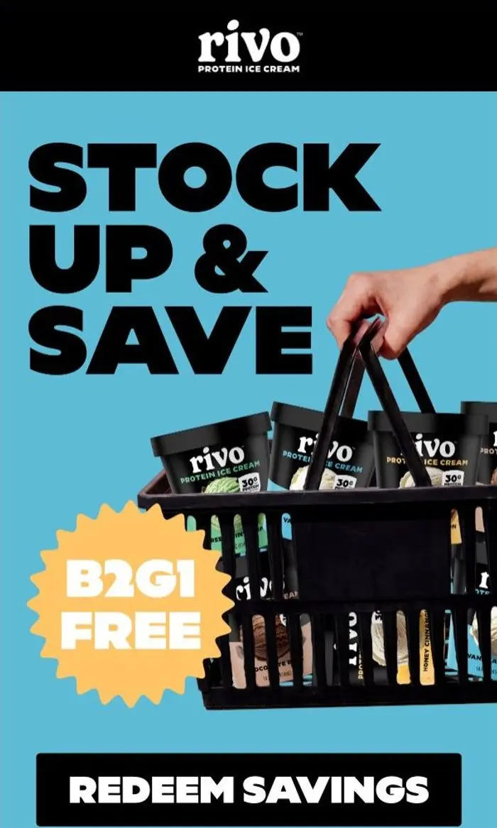 Rivo Protein Ice Cream: Add Rivo to your grocery list 🛒