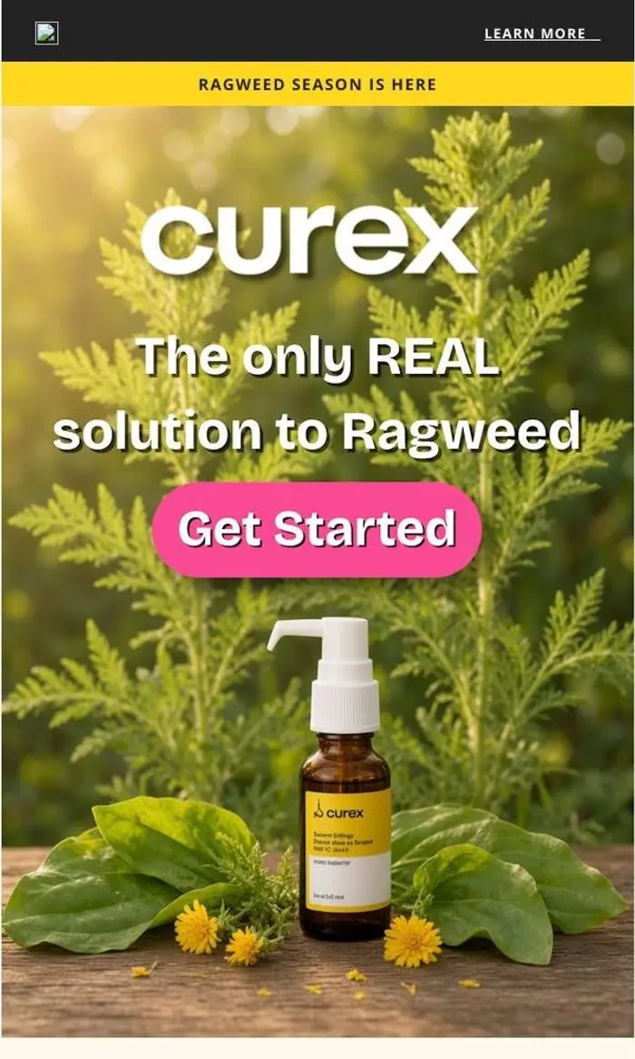 Curex: The only REAL solution to ragweed allergies