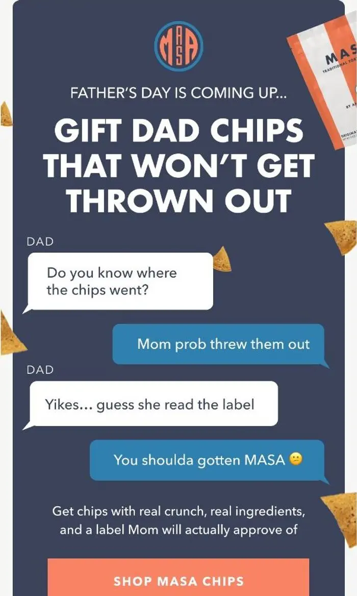 MASA Chips: This is the kind of text you hate to see 🫣