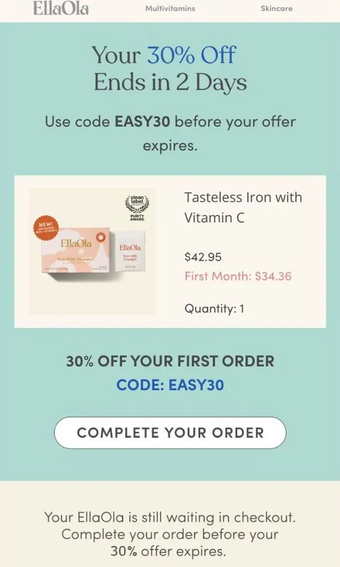 EllaOla: Don’t miss your 30% off