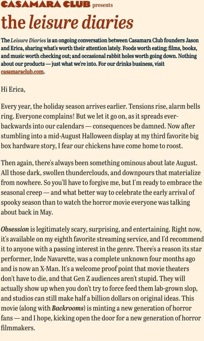 Jason & Erica: vol. 272 "the seasonal creep"