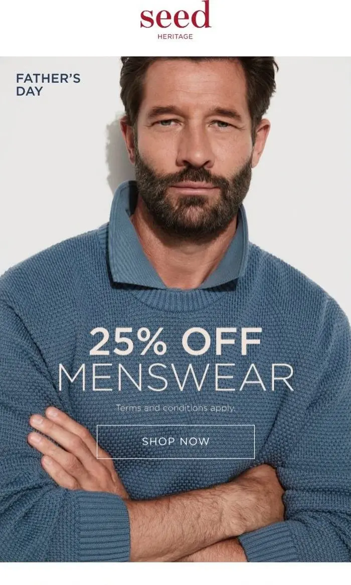 Seed Heritage: 25% Off Menswear | Shop Now