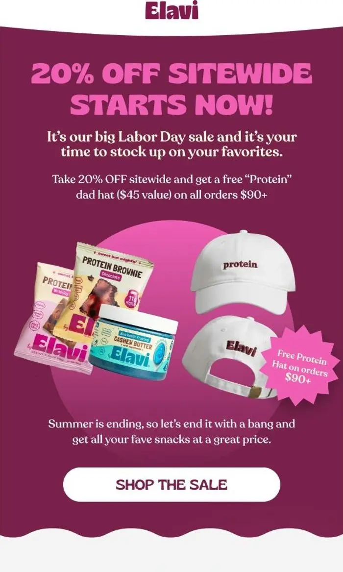 ELAVI: OUR BIG LABOR DAY SALE IS LIVE NOW!