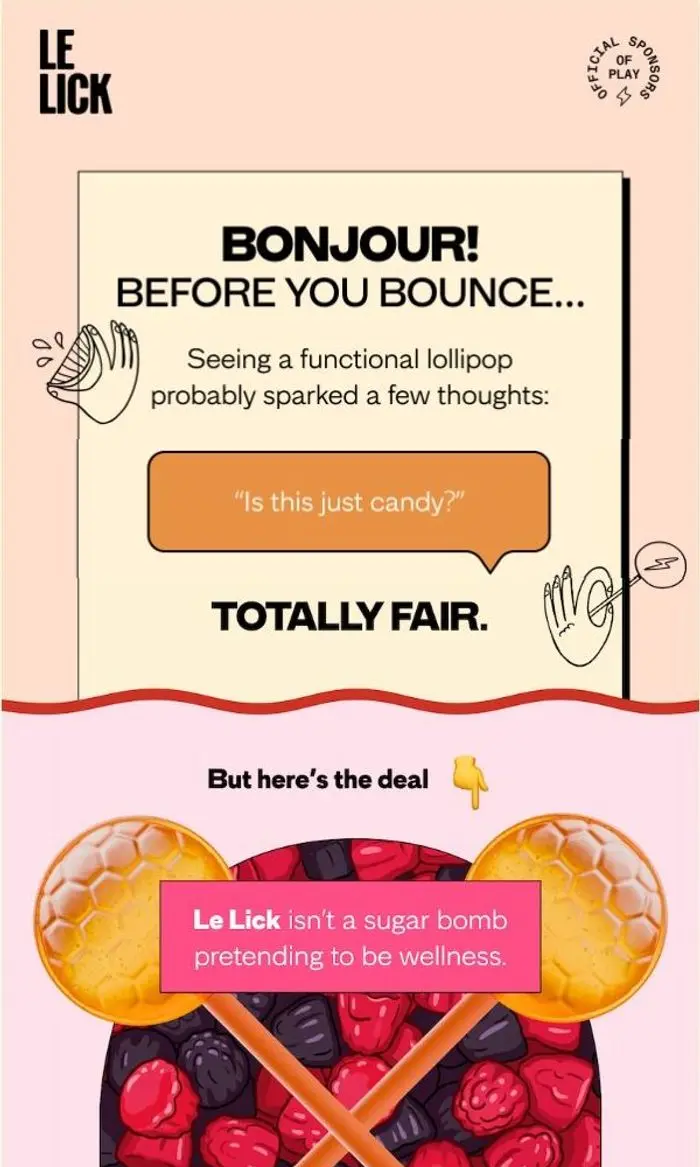 Le Lick: 👀 Before you bounce