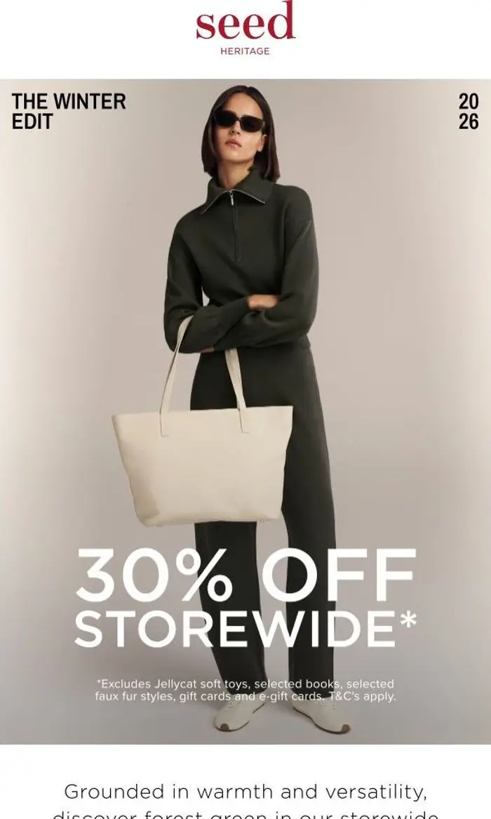Seed Heritage: 30% Off Forest Green Winter Favourites