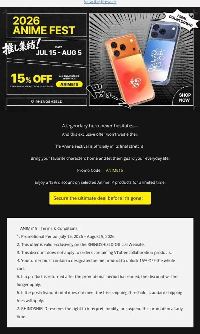 RHINOSHIELD IO: ⏳ Time is Running Out, Partners!