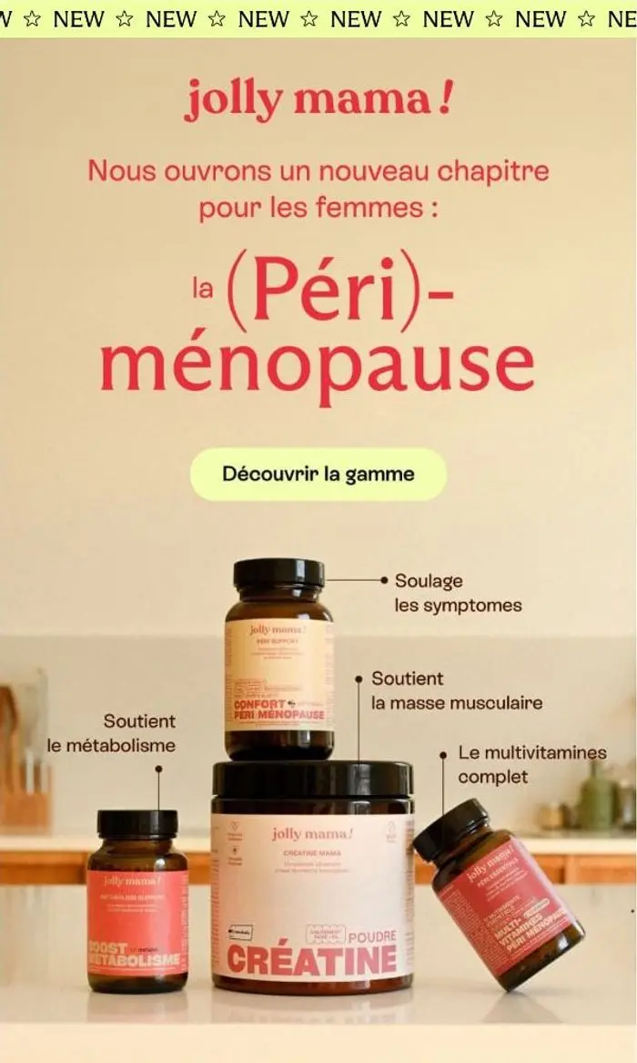 Jolly Mama: NEW ! Gamme (péri)ménopause ✨