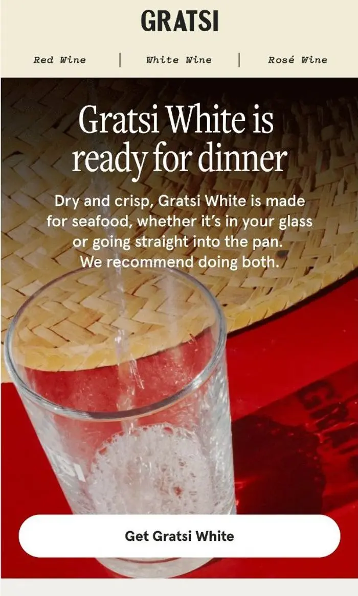 Gratsi Wine: Today calls for Gratsi White