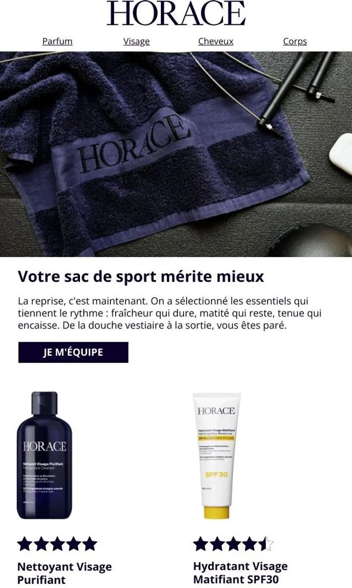 Horace: Cet email sent le propre