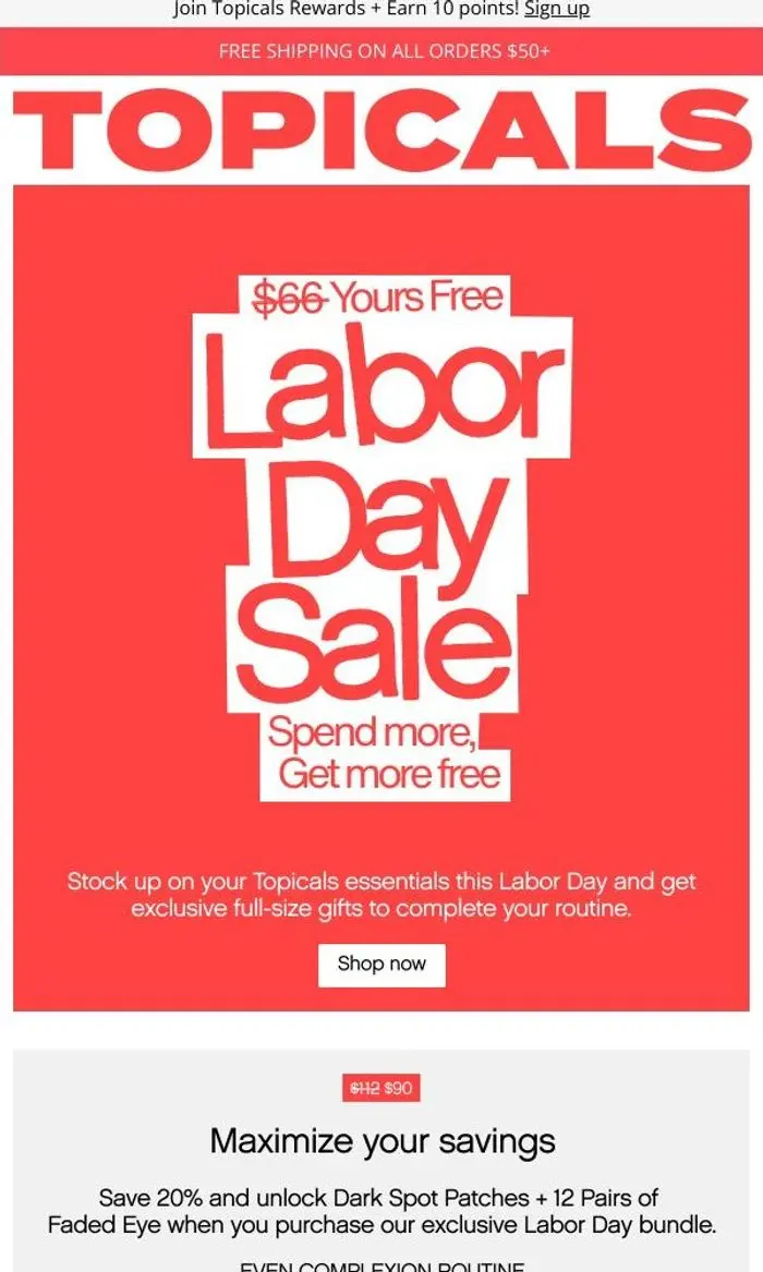 Topicals: Unlock $66 in Free Gifts 🎁