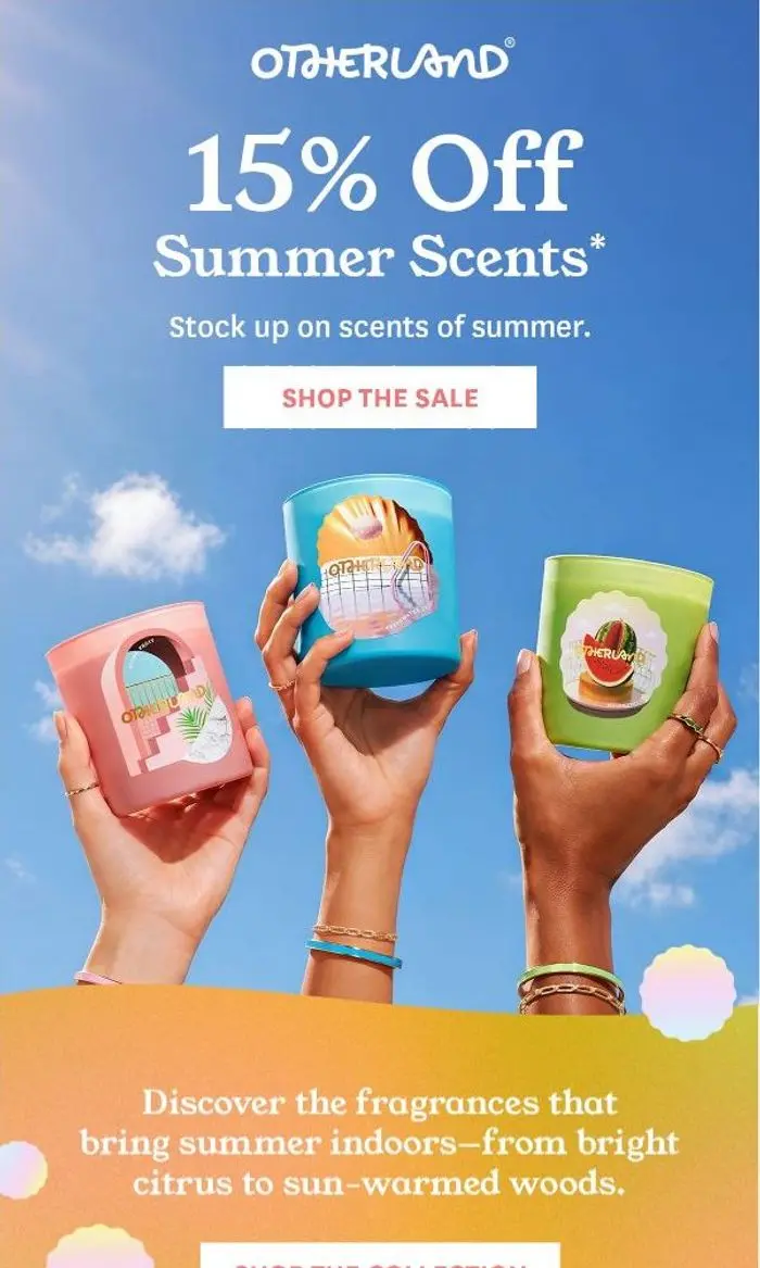 Otherland: Summer scents are still 15% off