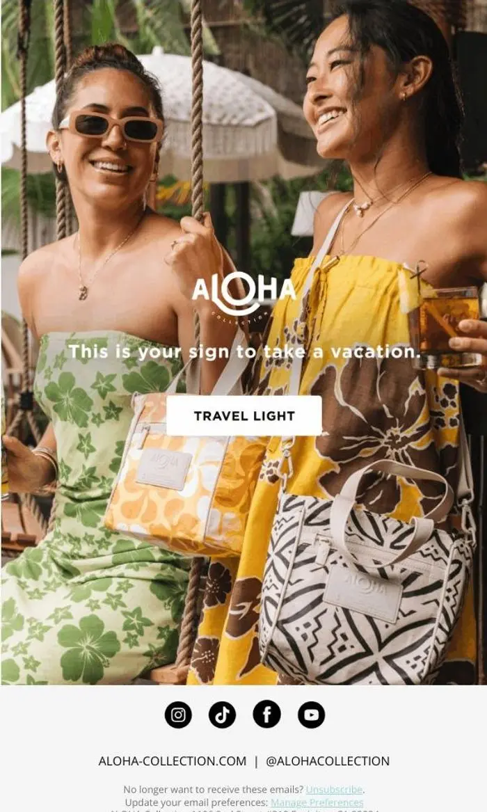ALOHA Collection: Book The Ticket and Pack THESE Bags ✈️