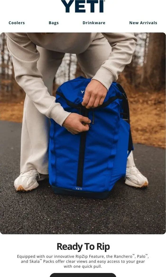 YETI: Zip Through The Day