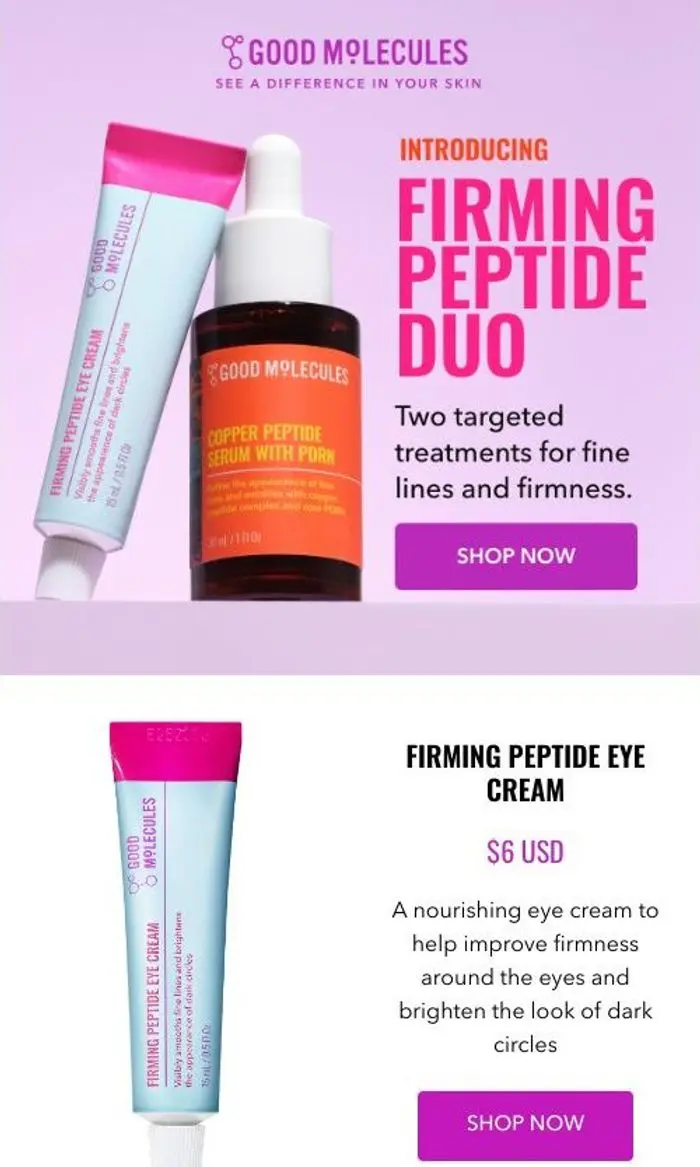 Good Molecules: just in! TWO new peptide products ✨