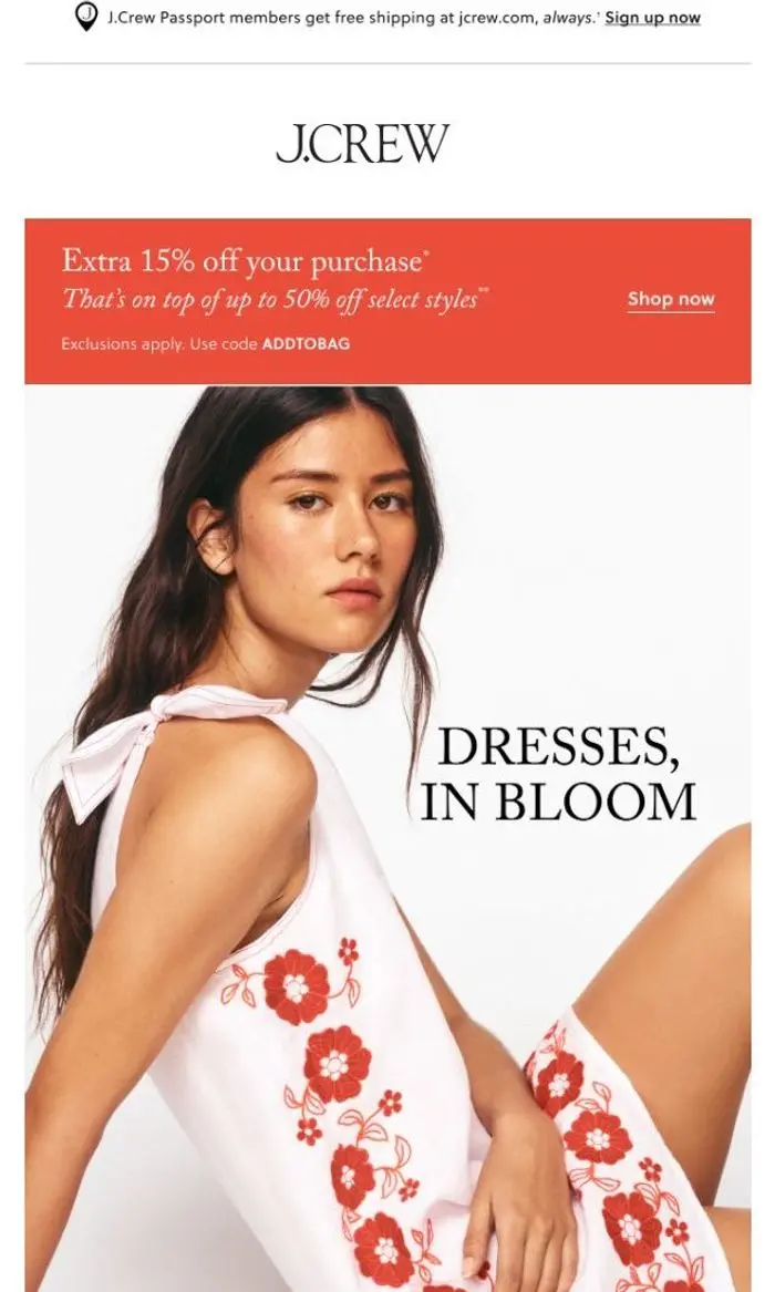 J.Crew: Floral dresses for summer parties