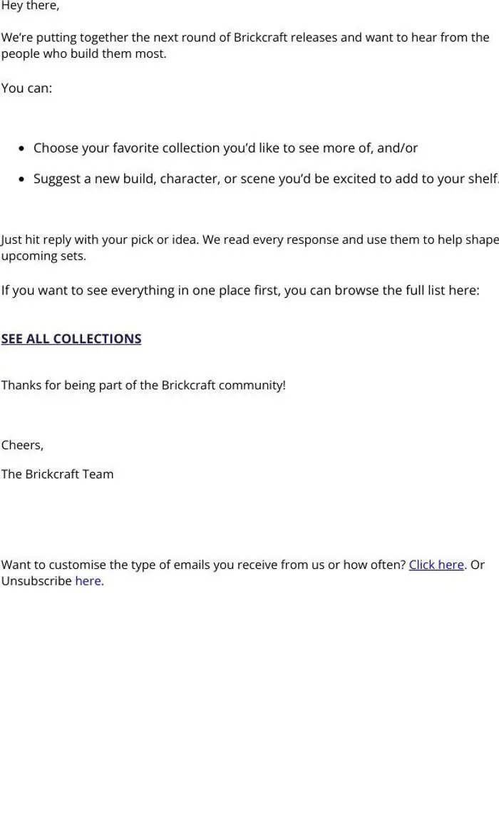 Brickcraft: Tell us what brick set to build next