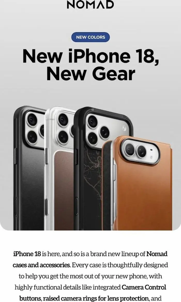 NOMAD: iPhone 18 is here.