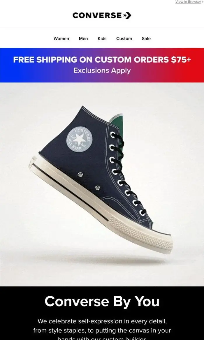 Converse: Did you know you can customize Converse?