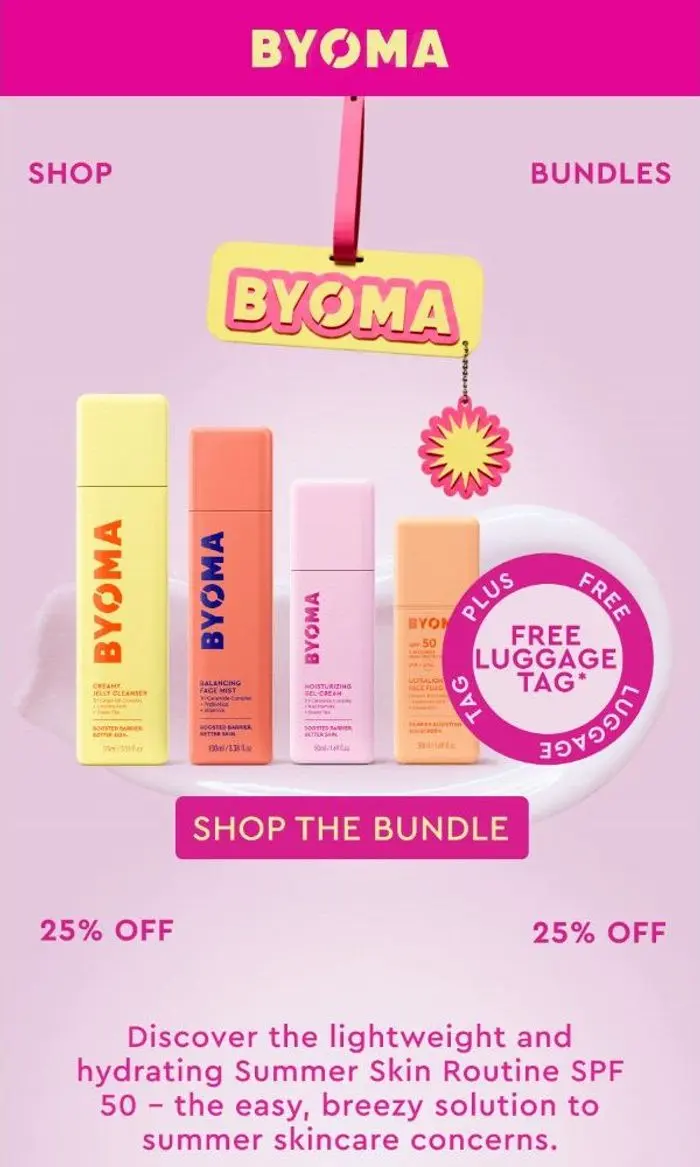 BYOMA: Free BYOMA luggage tag ✈️