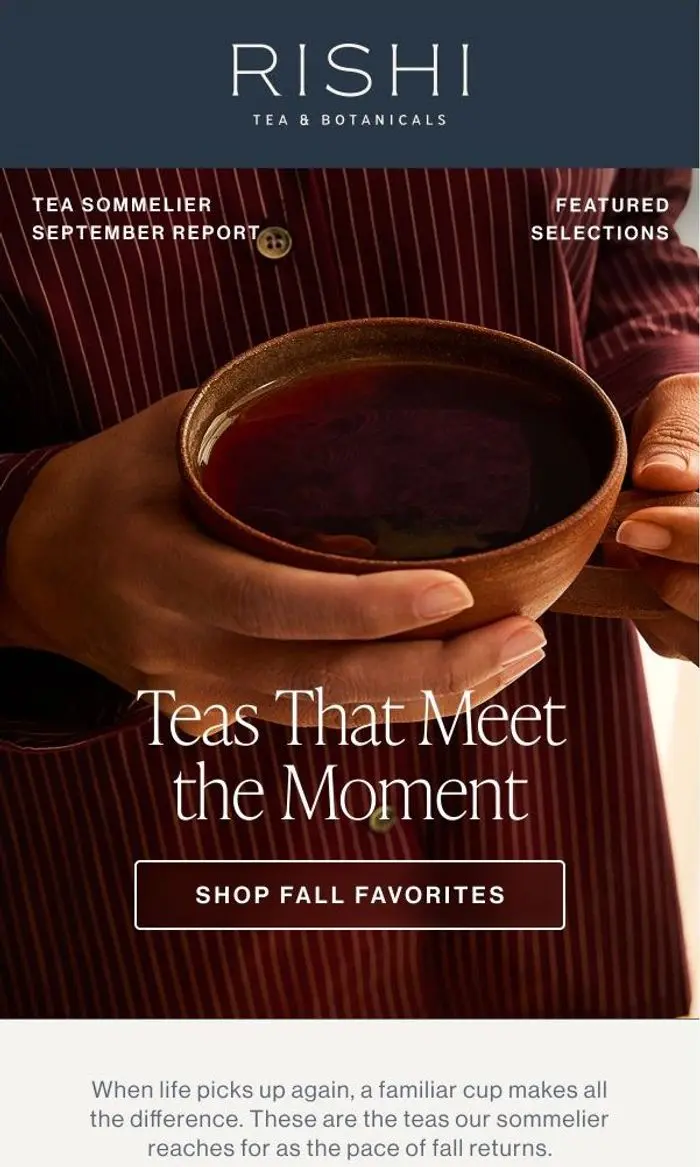 Rishi Tea & Botanicals: Fall Is for Tea