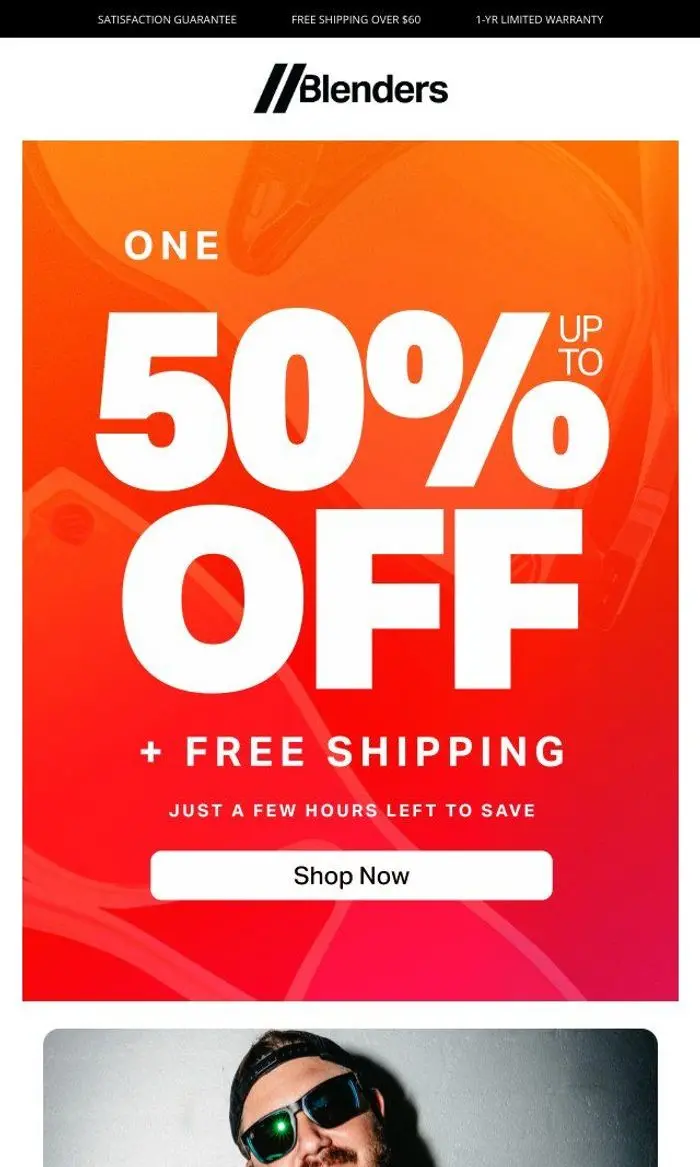 Blenders: This Is Really It. 50% Off Ends Tonight.