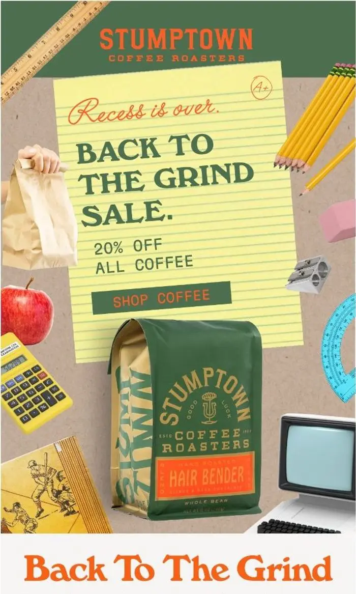 Stumptown Coffee Roasters: Your coffee’s still 20% off