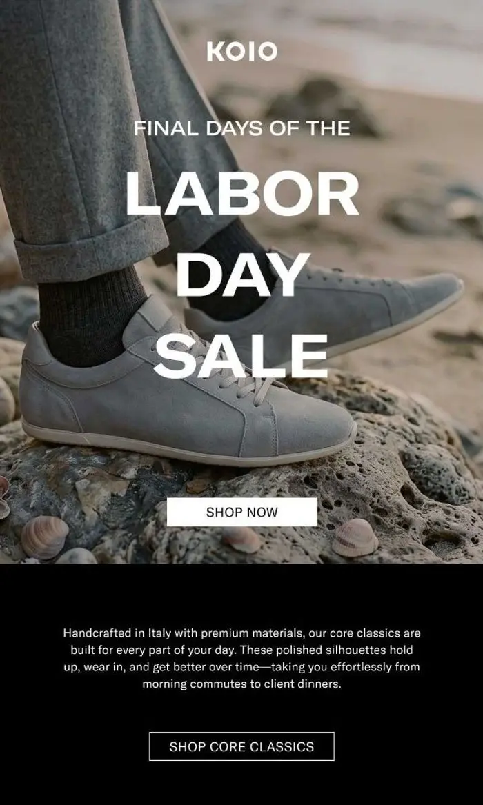 KOIO: Final Days: Labor Day Sale