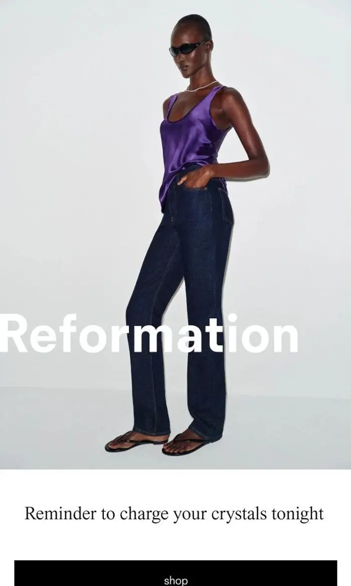 Reformation: IT'S CRYSTAL CLEAR