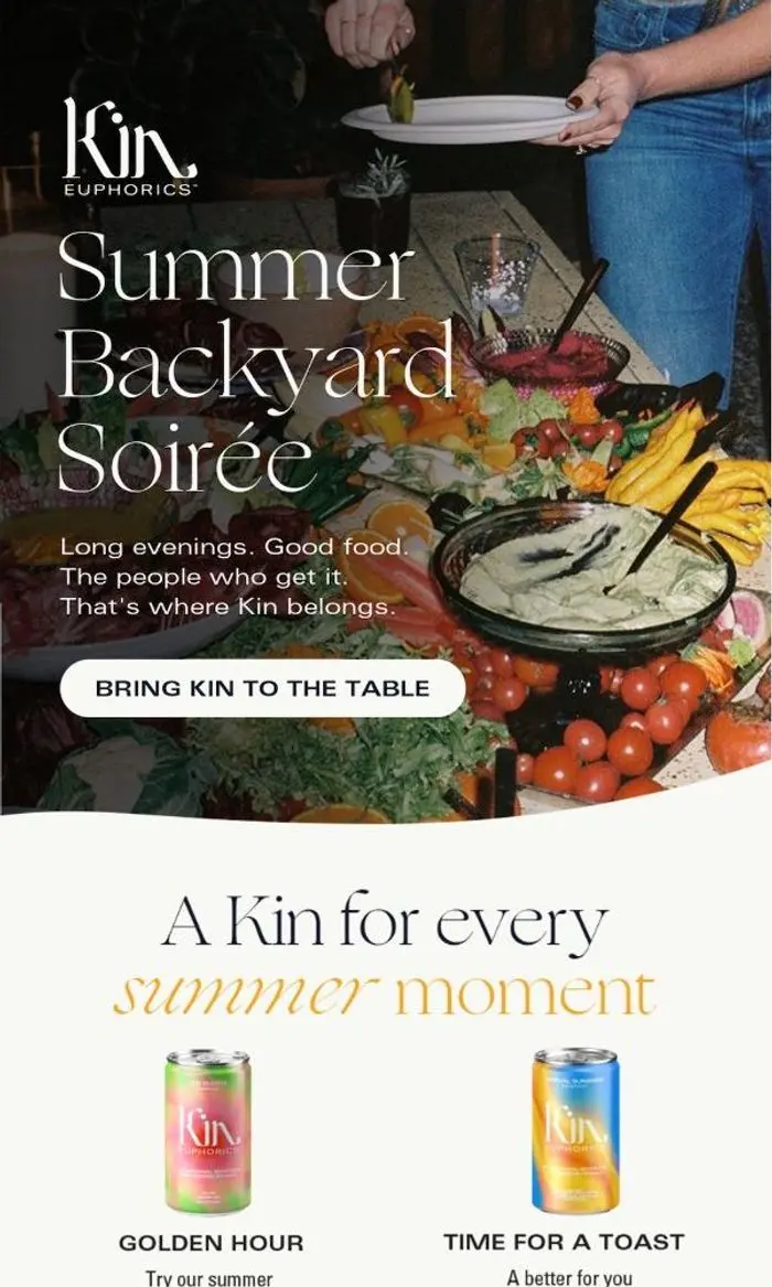 Kin Euphorics: Your invited to our Summer Backyard Soirée