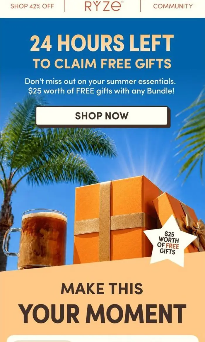 RYZE Superfoods: Mega Summer Sale ends TONIGHT ☀️