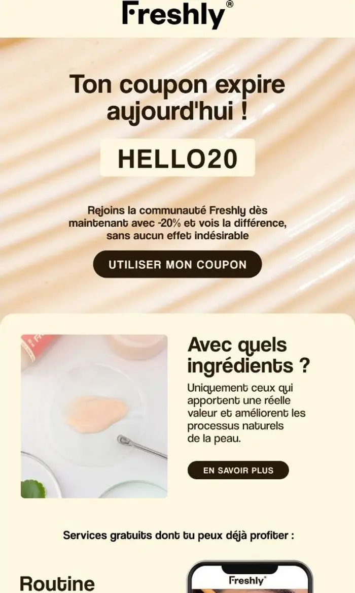 Freshly Cosmetics: Dernière opportunité ⏳