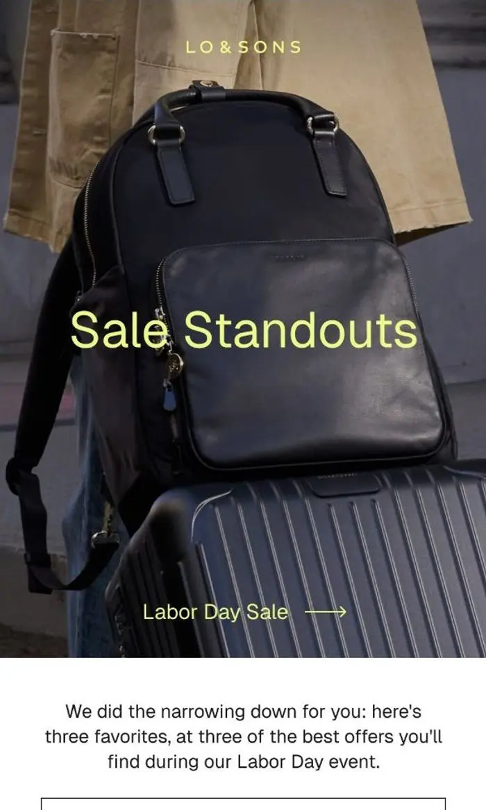 Lo & Sons: The Labor Day Sale Standouts