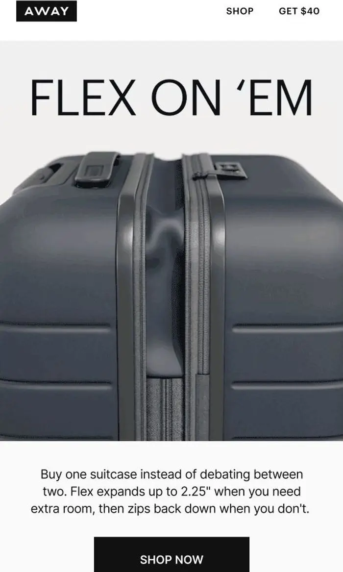Away: The ultimate travel flex