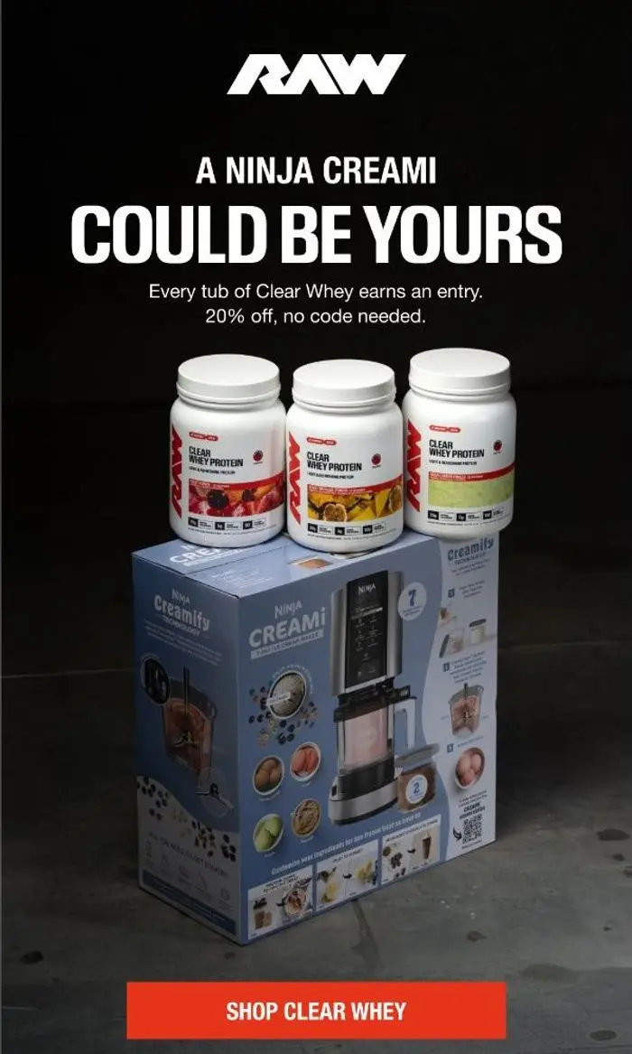 Raw Nutrition: A Ninja Creami is in play.