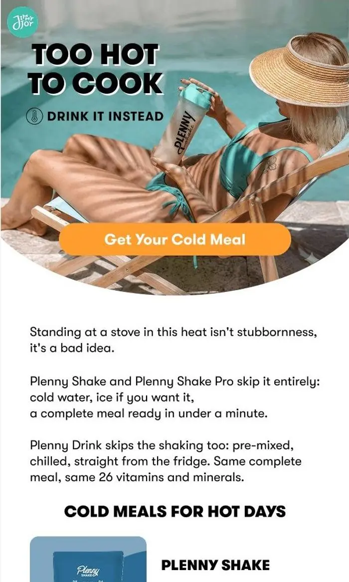 Jimmy Joy: Too hot to cook, again?