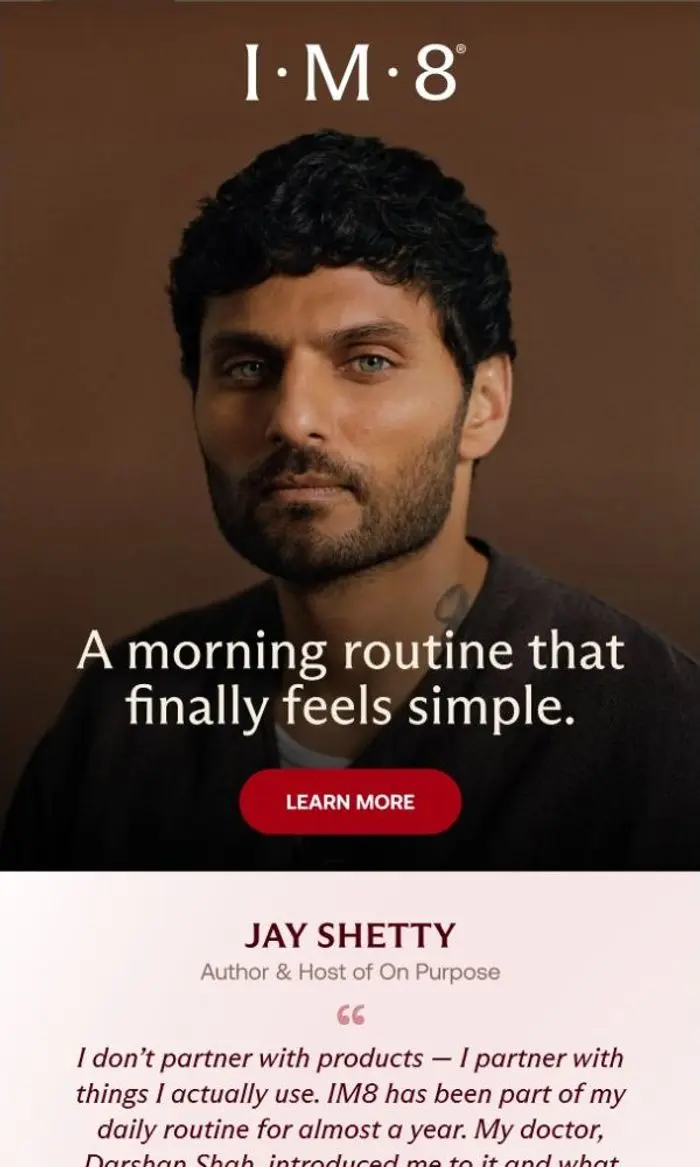 IM8: How Jay Shetty Starts His Day... 🎙️