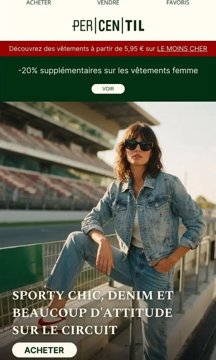 PERCENTIL: Le look parfait pour la Formule 1 😍🔥