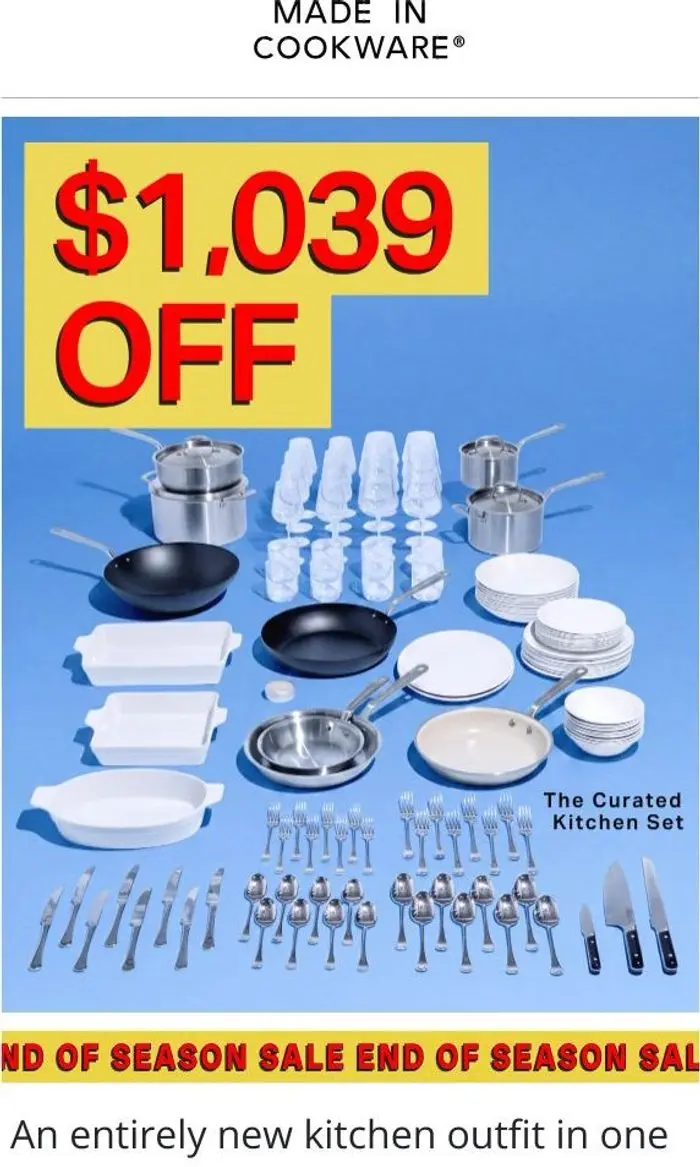 Made In: Save Over $1,000 On This Set