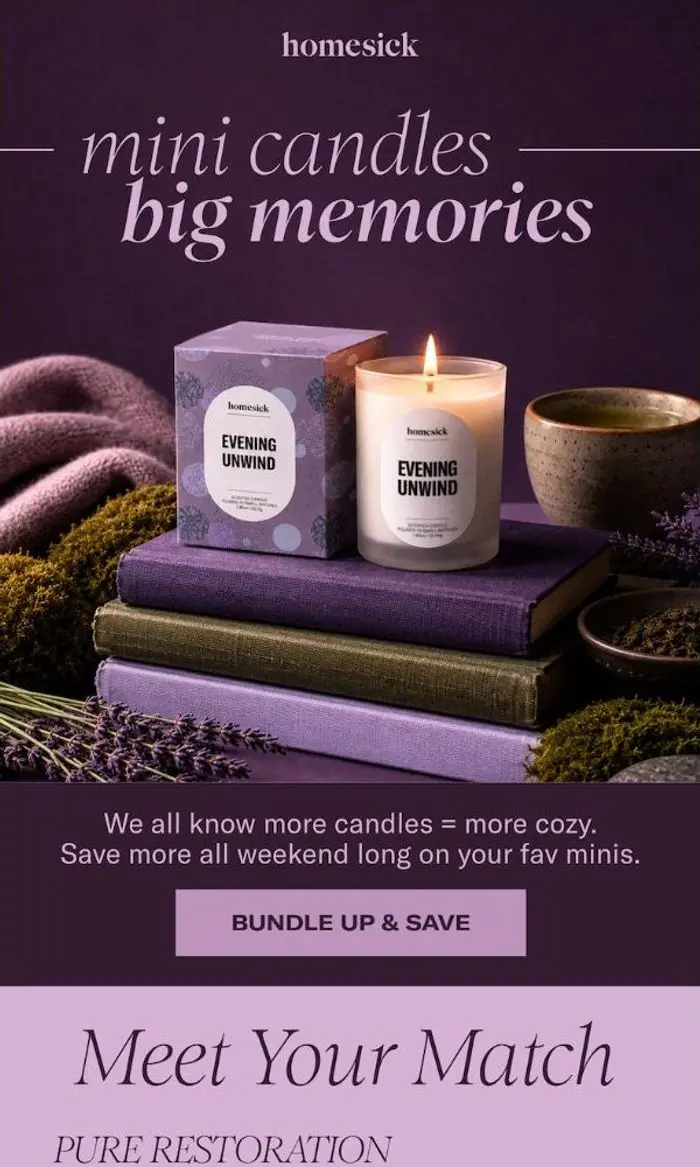 Homesick: Mini candles, big memories 💜