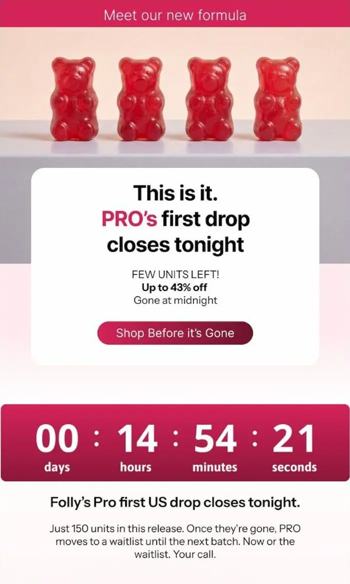 Folly: ⌛ Final hours: Folly PRO's first drop closes tonight ⚡