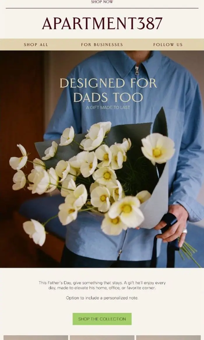 Apartment387: Flowers Aren't Just for Mother's Day
