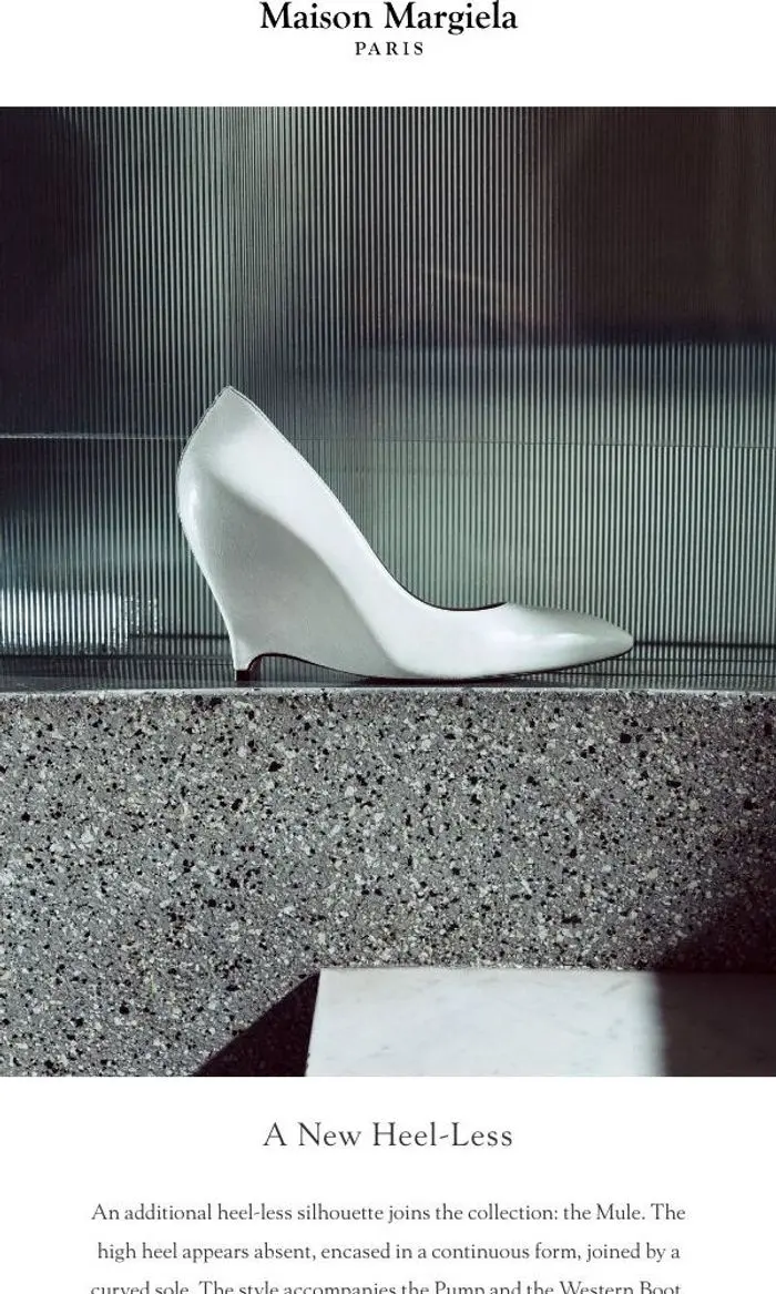 Maison Margiela: Fall Winter 2026: Heel-Less Mule