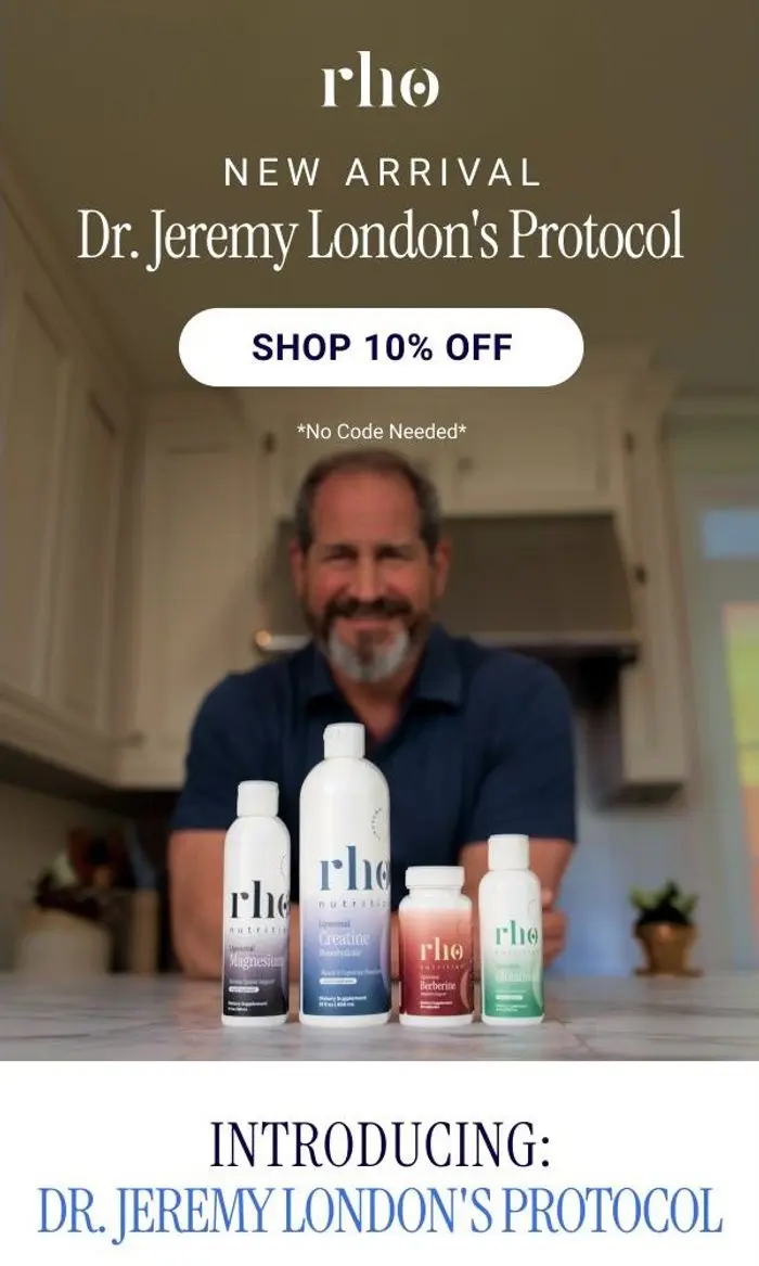 Rho Nutrition: New at Rho: Shop Dr. Jeremy London's Protocol